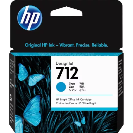 HP 712 3ED67A cyan eredeti tintapatron