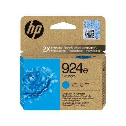 HP 924e 4K0U7NE cyan eredeti tintapatron