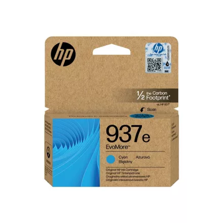 HP 937e 4S6W6NE cyan eredeti tintapatron