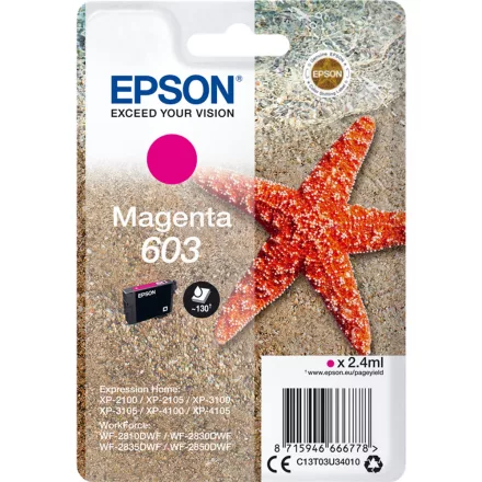 Epson 603 T03U3 magenta eredeti tintapatron
