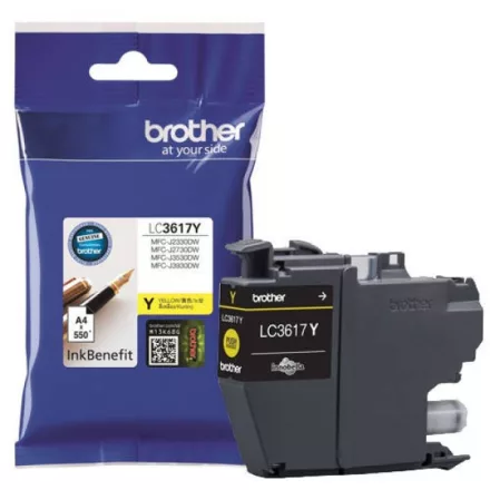 Brother LC3617 sárga eredeti tintapatron