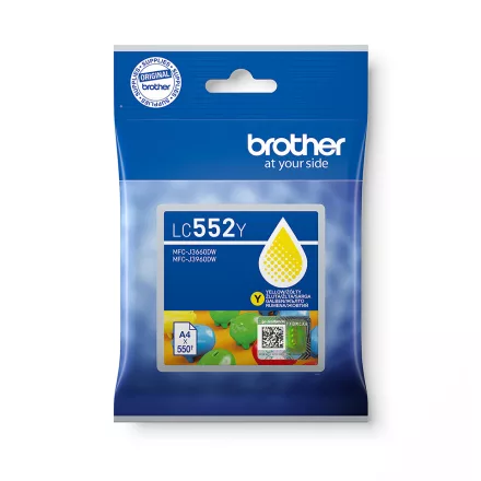 Brother LC552 sárga eredeti tintapatron